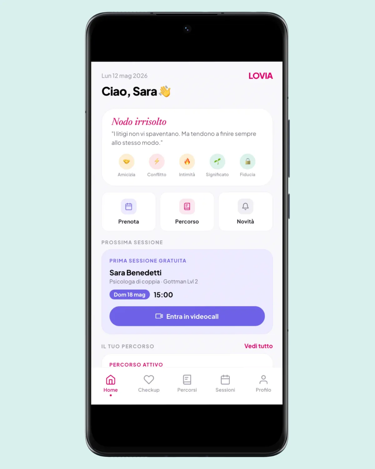 Anteprima dell'app LIVIA